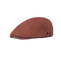 [Echana] Hunting Hat, Belt, Adjustable Size, Plain, Sweat Fabric, Men's, Women's, Attendance, Golf, Hunting Hat, 21.7 - 23.6 inches (55 - 60 cm), Spring, Summer, Autumn (Brown)
