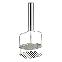 HIC Kitchen Dual-Action Potato Masher and Ricer, 18/8 Stainless Steel