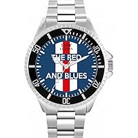 Football Fans The Red and Blues Mens Watch