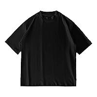 Men's T-Shirts Short Sleeve Fashion Crew Neck Cotton Workout Tshirts Casual Classic Breathable Comfortable Basic Tees