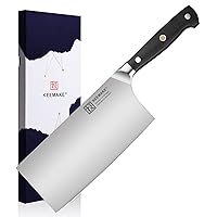 Large Asian Chef's Knife / Cleaver cung 21 Cm in 2 and 4 Mm Blade Thickness  by Authentic Blades 