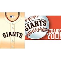 San Francisco Giants Invitation & Thank You Card Set (3.88