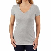 Women's V-Neck Short Sleeve Peruvian Pima Cotton T-Shirt