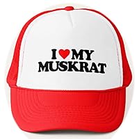 Funny i Love My Muskrat Trucker hat Love Adjustable Mesh Trucker Hat Baseball Cap