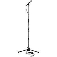 Shure SM58-CN BTS Stage Performance Kit with SM58 Cardioid Dynamic Vocal Microphone, 15' XLR Cable, Mic Stand, A25D Mic Clip and Storage Bag, Perfect for Onstage or Studio