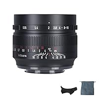 7artisans 50mm F0.95 Large Aperture Manual Prime Lens APS-C for Sony E-Mount Mirrorless Cameras NEX 3 3N 5 NEX 5T NEX 5R NEX 6 7 A6400 A5000 A5100 A6000 A6100 A6300 A6500 A66000