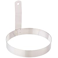 Winco Round Egg Ring, 6-Inch, Stainless Steel
