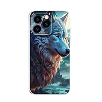 Wolf King Under The Moon for iPhone 15 ProMax Case, [Not-Yellowing] [Military-Grade Drop Protection] Soft Shockproof Protective Slim Thin Phone Bumper Phone Cases for iPhone 15 ProMax