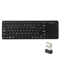 HUIOP keyboard, 2.4G Wireless Touchpad Keyboard Multi-touch Ultra-slim with USB Receiver for Android Smart TV Computers Ladtops Desktops,Wireless Touchpad Keyboard