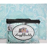 'NUGGLEBUDDY NEW! Microwaveable Moist Heat & Aromatherapy Organic Rice Pack. Cold Pack! Beautiful Ocean Blue Paisley Fabric. This Product is UNSCENTED!.