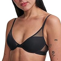 Pepper Mesh All You Bra | Underwire Bra, Lightly Lined Cups, Convertible Cross Straps, Body Hugging Fit | Mesh Bra for Women