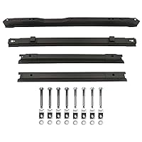 4Pcs Short Truck Bed Floor Support Crossmember Kit with Mounting Hardware Fit for Ford F250 F350 Super Duty 1999-2017 Replace OEM #BC3Z9911215B,F81Z9911215BA