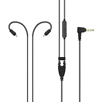 MEE audio MX PRO Series and M6 PRO Replacement Headset Cable with In-line Microphone and Remote (Black)