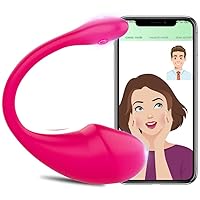 Remote Control Pantie vibratiers for Date Night vibratiers Gifts for Women with Bluetooth APP Long Distance Vibr- Powerful Silent Couple Waterproof Ladies G_ S-p-o-t_C-L-i-t_(Red)-SAY2-36