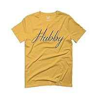 VICES AND VIRTUES Letter Printed Hubby Couple Wedding Wifey Matching Groom for Men T Shirt