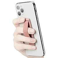 Spigen Flex Strap Cell Phone Grip/Universal Grip/Smartphone Holder Soft Elastic Strap Holder Designed for All Smartphones and Tablets - Rose Gold
