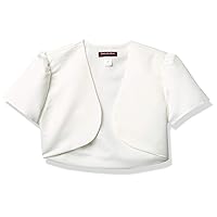 Girls' Short Sleeve Satin Bolero Jacket