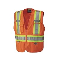 Hi-Vis Safety Vest – StarTech Reflective Tape – Snap Break Away, Breathable, 4 Pockets – Multiple Colors
