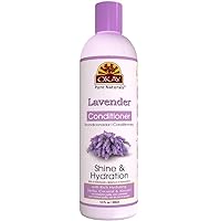 Okay Lavender Shine&Hydration Conditioner Helps Replenish,Nourish and Hydrate Hair Sulfate,Silicone,Paraben Free For All Hair Types and Textures Made in USA 12oz (OKAY-LAVC12)