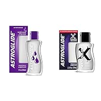 Astroglide Liquid, Water Based Personal Lubricant, 5 oz. & X Silicone Personal Lubricant, 2.5oz - Long-Lasting, Silky, Hypoallergenic, Waterproof, Travel-Size, Dr. Recommended