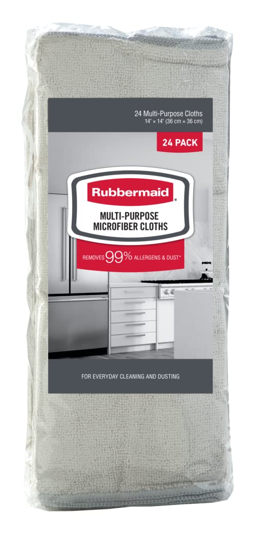 Rubbermaid Microfiber Cloth Towels, 24 Pack, 14