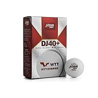 ABS DJ40+ 3-Star WTT Table Tennis Ball, Used in The 2021-2022 World WTT Series competitions, 6 Balls/Box