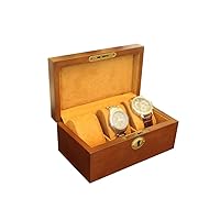 Wooden Watch Display Box With Lock Wooden Box Bracelet Necklace Jewelry Storage Box