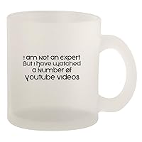 I Am Not An Expert But I Have Watched A Number Of Youtube Videos - Glass 10oz Frosted Coffee Mug, Frosted