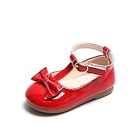Timatego Toddler Baby Girls Dress Shoes Ballet Sparkle Wedding Party Princess Mary Jane Ballerina Flats Shoes for Girls