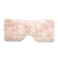 Skin Gym Rose Quartz Crystal Sleep Eye Mask - Soothing, Anti Aging, Depuffing and Anti Wrinkle - Fatigue and Stress Relief