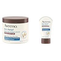 Aveeno Skin Relief Intense Moisture Repair Body Cream with Triple Oat & Shea Butter & Skin Relief Intense Moisture Hand Cream with Soothing Prebiotic Oat for Dry Skin