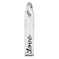 PersonaPhi Sterling Silver Charm, Meaningful Messages Collection, Love