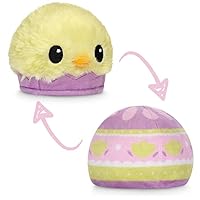 The Original Reversible Easter Egg + Chick - Cute Sensory Fidget Stuffed Animals That Show Your Mood - Perfect Easter Basket Stuffer!