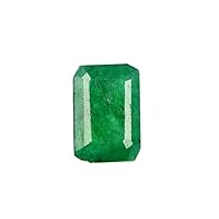 4.35 Carat Perfect Emerald Cut Natural Green Emerald Loose Gemstone for Pendant Ring B-8056