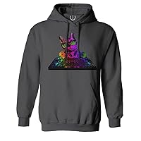 VICES AND VIRTUES Edm rave party festival funny cute dj cat graphic dad mom cat lover Hoodie