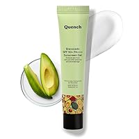 QUE-NCH Bravocado SPF 50+ PA++++ Korean Sunscreen with Vitamin E & Avocado for Glowing Skin| No White Cast| Lightweight & Non-Sticky| UVA & UVB Protection (15ml, Travel Size)