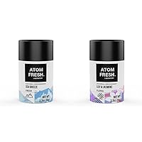 Atom Fresh Lab Natural Deodorant Bundle Set 2PCS (Sea Breeze, Lily & Jasmine)