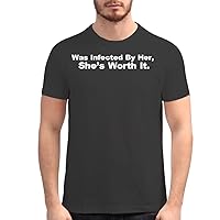 was Infected by Her, She's Worth It. - Men's Soft Graphic T-Shirt
