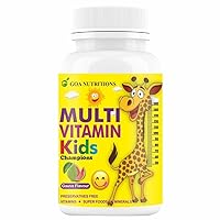 VAINA Multivitamin for Kids with Vitamin C, A, D3, E, B12, and Zinc Supplements for Kid's Growth, Development, Strong Bone, and Immunity -60 Chewable Tablets