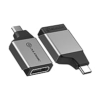 ALOGIC USB C to DisplayPort Mini Adapter 4K@60Hz Compatible with MacBook Pro, Air, Pixel Book, XPS, Surface, Galaxy, iPad Pro, Air 2020 and More (Thunderbolt Compatible)