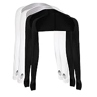 4 Pieces UV Sun Protective Cooling Shawl Arm Sleeve with Thumb Hole for Women Men Cycling Sports Sleeves