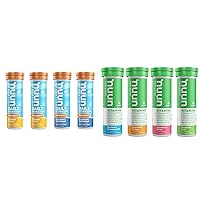 Nuun Hydration Immunity Electrolyte Tablets with 200mg Vitamin C & Hydration Vitamins Electrolyte Tablets + Vitamins, Mixed Fruit, 4 Pack (48 Servings)