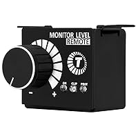 Taramps Monitor Level Remote Controller Volume Regulator Bass Knob Exclusively for Taramps Specific Amplifier, Volume Remote, Black, Small, Adjuster Integrated LEDs: On, Clip and Protection.