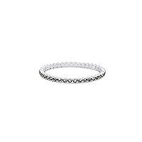 HOT JEWELRY BOX Rhodium Plated Tennis Bracelet - Fashionable Women's Accessory, Memory Wire Stretchable, Timeless Elegance for the Woman with Zirconia Stones - Ideal for Moms, Ladies