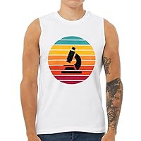 Microscope Jersey Muscle Tank - Science Themed Clothing - Chemistry Item