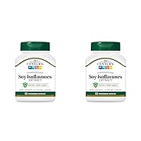 21st Century Soy Isoflavones Veg Capsules, 60Count (Pack of 2)