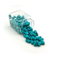 Super Sleep Foam Ear Plugs, 50 Pair for Sleeping, Snoring, Loud Noise, Traveling, Concerts, Construction, & Studying, Teal, Made in The USA