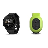 Garmin Forerunner® 955, GPS Running Smartwatch, Tailored to Triathletes, Long-Lasting Battery, Black & 010-12520-00 Running Dynamics Pod