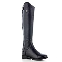 HORZE Rover Women's Synthetic Leather Dressage Tall Riding Boots | All-Weather, Water-Resistant with Rear Zipper
