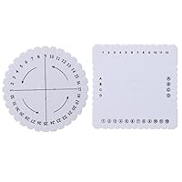 Braiding Disk 2pcs/set Kumihimo Beading Cord Disc Braided Plate Decor For Children Adults DIY Funny Art Crafts Supplies Sewing Rulers For Quilting